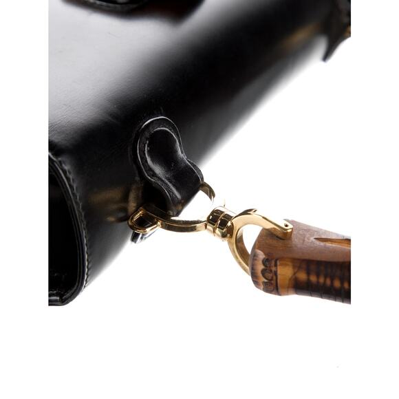 GUCCI Bamboo 1947 Handle Bag 2-way Medium Black Harry Styles - Picture 12 of 12